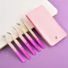 Set de Pinzas para Pestañas para Colocación de Pestañas Postizas, Herramientas para Artista de Pestañas, Pinza para Pestañas Dorada con Forma de Delfín y Pluma