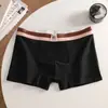 Cuecas Boxer Masculinas 100% Algodão, Roupa Íntima Juvenil Moderna, Boxer Respirável Sem Costura Esportivo com Forro Antibacteriano de Grafeno