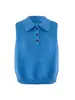 Chaleco Tejido de Cuello Polo Estilo Coreano de Gama Alta Luxi 2026 Principios de Primavera Chaleco Básico para Superponer Top Ss968