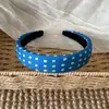 Diadema Retro de Lunares Estilo Coreano de Ala Ancha para Mujer, Moderna y Elegante, Diadema Alta para Uso Diario, Elegante Accesorio para el Cabello