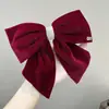 Pasador de Año Nuevo con Lazo de Terciopelo de Lunares para Mujer, Nuevo Estilo de Alta Gama, Elegante Accesorio para el Cabello para la Parte Trasera de la Cabeza, Cabello Semi-Recogido con Pinza Superior