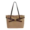 Bolsa de Mujer de Venta Caliente Transfronteriza Hebilla de Cierre Bolso Tote Clásico Versátil Bolso Sencillo de Hombro Único para el Trabajo Bolso de Mano con Sensación de Alta Gama
