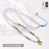 Cadena de Amuleto Buda de Cristal Taiga Collar de Amatista Natural y Piedra Lunar Colgante de Cristal Rosa con Cadena Thangka con Cadena