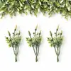 Ramas de Lavanda Simuladas Césped Artificial Multicolor Afelpado Corona Decorativa Hecha a Mano Flores Decorativas DIY Decoración Floral para el Hogar