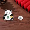 Broche de panda de mahjong original nueva moda nacional dibujos animados animal pequeño lindo creativo artístico metal Pin insignia de espina