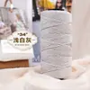 Hilo de algodón hueco redondo de 2 mm para tejer a mano DIY, bolsas de ganchillo, sombreros, cojines, pantuflas kit de materiales