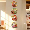 Pintura Decorativa Nueva para Pared de Fondo de TV Estilo Chino, Nuevo Modelo de Conjunto de Adornos Colgantes del Dios de la Riqueza, Decoración de Pared de Alta Gama