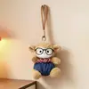 Lindo pequeño colgante de juguete de felpa de lana, llavero para mochila, adorno de muñeca, juguete de máquina de garra, pequeño regalo para eventos