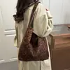 Bolsa Tote Estilo Novo Transfronteiriça, Bolsa Feminina Fashion com Estampa de Leopardo, Bolsa Versátil de Ombro, Bolsa de Ombro de Grande Capacidade para o Dia a Dia