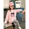 Camiseta Feminina para Primavera e Outono 2026 Novo Estilo Moda Outono Infantil Camiseta Básica Fofa de Manga Longa 100% Algodão para Bebês
