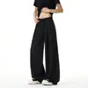 Pantalones Casuales de Seda de Hielo con Caída para Hombre Verano Delgados Simples Frescos de Secado Rápido Guadaña Pierna Recta Sueltos