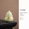 Adornos de Cerámica Estilo Chino en Forma de Calabaza para Mesa de Centro de Sala de Estar, Mesa de Té, Vestíbulo, Decoraciones de Oficina, Caja de Regalo para Inauguración de Casa, Regalo de Año Nuevo Chino