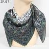 Estilo Étnico Otoño e Invierno Puro Algodón Lino Pañuelo Cuadrado Turbante Pañuelo de Seda para Mujer Transpirable Protección para el Cuello Pañuelo Cuadrado