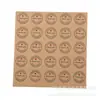 Pegatinas redondas de amor para empaques de vasos de papel y cajas para pasteles transfronterizos con pegatinas de agradecimiento Pegatinas de papel Kraft
