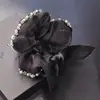 Accesorios para el cabello nuevos de primavera y verano al por mayor Anillo para el cabello con lazo de organza Cuerda para la cabeza simple para mujer Banda de goma Cubierta de cuero