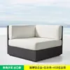 Juego de sofás de alta gama de aleación de aluminio para exteriores para villas, jardines, patios, hoteles y piscinas, ofreciendo muebles para el ocio, impermeables y resistentes al sol