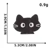 Patches de Bordado Computadorizado Patches de Desenho Animado Patches de Tecido Bordado Patches Termocolantes para Roupas Patches Adesivos Gato Gato Preto Diário Uso Diário