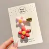Pinza para el pelo pequeña de flor para niña estilo princesa esmerilado, mini pinza para pelo de bebé, tocado lindo para niños, trenza para el pelo, pinza pequeña