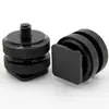 Tornillo para cámara 1/4 varilla larga tuerca de doble capa tornillo (Set de 3 piezas Adaptador de zapata caliente 1/4 Base para flash