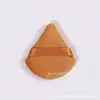 (apretado) borla de terciopelo cristal, borla de terciopelo, borla de polvos triangular pequeña, polvos secos, borla de algodón para polvos húmedos y secos.