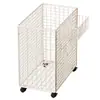 Cesta de Armazenamento para Tapete de Yoga Doméstica com Rodas Removível Multifuncional Rack de Armazenamento para Equipamentos de Fitness Racket de Badminton