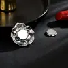 Entrada Francesa Luxo Estilo Chanel Camélia Rosa Fivela Magnética Elegante Jaqueta Cardigan Broche Acessórios de Casaco