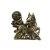 Personaje de la Suerte de Latón Unicornio Pequeños Adornos para Hogar Oficina Retro Personaje de la Suerte Unicornio Mascota de Té Adornos Decorativos Artesanía de Latón