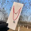 Tobillera de Cuerda Roja Estilo Nuevo 2026 para Mujer, Pequeños Accesorios de Moda al por Mayor, Elegante Estilo Coreano, Transfronterizo Europeo y Americano