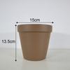 Vaso de flores de cerâmica marrom e vermelha em estilo nórdico, café fosco, vaso carnudo, verde, rosa, vaso de flores de cerâmica com bandeja
