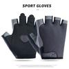 Luvas de Ciclismo em Estoque para Homens, Esportivas Antiderrapantes de Meio Dedo, Fitness, Montanhismo, Pesca, Sem Dedos, Respiráveis para Mulheres