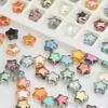 Venda Quente Transfronteiriça 8mm Galvanizado Estrela de Cinco Pontas Contas de Vidro Pingente de Cristal DIY Acessórios de Cabelo Colar Pulseira Materiais e Acessórios
