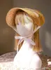Sombrero Lolita Francés Retro Sombrero Plano de Paja Embrión DIY Hecho a Mano Accesorios Vintage Sombrero de Encaje Bnt