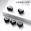 Peça Semi-acabada Esculpida Estrela de Arco de Obsidiana Prateada Natural Fábrica de Acessórios Feitos à Mão Venda Direta Acessórios para Joias DIY