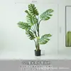 Planta de Simulación Tortuga Bambú Planta Verde Árbol Falso Decoración Planta en Maceta Grande Sala de Estar Interior Paisaje de Suelo Adorno de Paisajismo Árbol