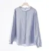 8.14 Início do outono com muitas opções de cores disponíveis~Camisa de manga longa de algodão puro de abotoamento simples