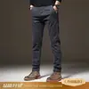 Pantalones Casuales para Hombre 2026 Otoño Nuevo Elástico de Negocios Ajustados Rectos Sueltos Otoño/Invierno Pantalones de Imitación de Mezclilla