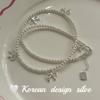 Collar de perlas de mariposa de plata esterlina S925 con nicho de alta gama de Corea del Sur, collar plegable y exquisito para mujer