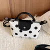 Bolso de Diseño de Nicho Transfronterizo de Lunares para Mujer 2026 Nuevo Bolso de Mano Artístico Retro Bolso de Hombro Bolso Cruzado Versátil Casual