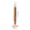 Peruca trança suja crochê cabelo crochê 0,5 mm 0,75 mm lã crochê trança suja ferramentas de crochê com cabo de bambu atacado