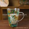 Taza de Doble Capa de Vidrio de Borosilicato Resistente al Calor Creativa Transfronteriza Taza de Flores Secas Taza para Desayuno Leche Café Taza para Beber para el Hogar