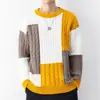 Estilo transfronteiriço mais vendido Suéter de malha masculino gola alta solto Tricô masculino plus size Venda direta da fábrica