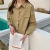 Chaqueta Corta Fina de Algodón tipo Capullo para Mujer, Cárdigan de Manga Larga Nuevo Primavera/Verano 2026, Chaqueta para Mujer Petite
