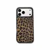 Adecuado para Funda de Teléfono iPhone 17, Funda Protectora Estampado de Leopardo 17 Pro, Funda de Teléfono de Cobertura Total con Textura de Cuero Apple 16 Pro Max