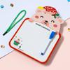 Regalo pequeño de Navidad jardín de infancia educación temprana tablero de dibujo graffiti de escritura de doble cara tablero de dibujo borrable tablero de escritura para niños DIY