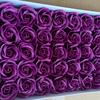 Fábrica de Origen Flor de Jabón de Tres Capas con Base Cabeza de Flor Rosa Simulada Flor de Agua Flor de San Valentín Cabeza de Flor Preservada