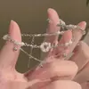 Pulseira de Fivela Ping'an de Pérola para Mulheres, Elegante, Luxo Leve, Design de Nicho, Simples, Fashion, Acessório de Mão Versátil, Doce, Sensação de Alto Padrão
