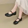 YsshadiR2026 Outono Novo Sapatos Mary Jane Baixos para Mulheres Tira Única Sapatos para o Trabalho Retro Solado Macio Sapatos de Vovó