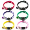 Colar de Sino para Gato Coleira de Cachorro Coleira para Animal de Estimação Colar Decorativo Fivela Oval Colar de Gato Acessórios de Tração
