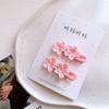 Primavera y Verano Nuevo Estilo Rosa para Niños Flor de Durazno Anillo para el Cabello Trenza de Niña Cuerda para la Cabeza Lindo Clip Lateral de Flor para Niña