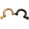 Cadena para Bolso Hecha a Mano, Broche de Puente Curvado, Hebilla en Forma de D, Anillo de Colgante Semicircular, Herrajes para Bolsos, Sujetadores de Tornillo, Accesorios de Ferretería